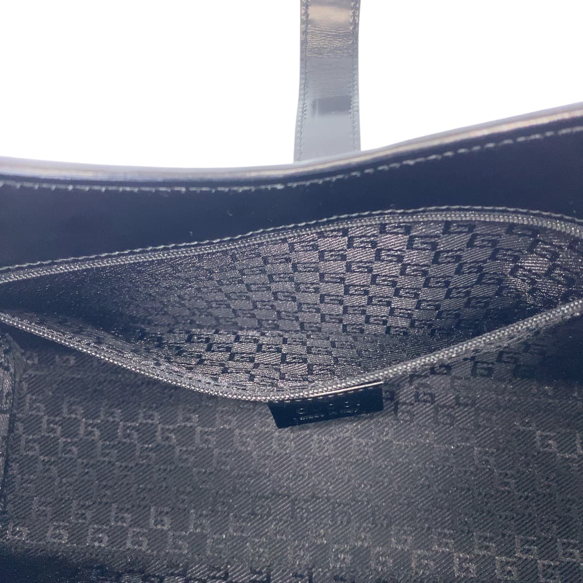 21925
GUCCI グッチ ジャッキー ブラック 黒 シルバー金具 レザー 002 1067 ショルダーバッグ レディース SA90