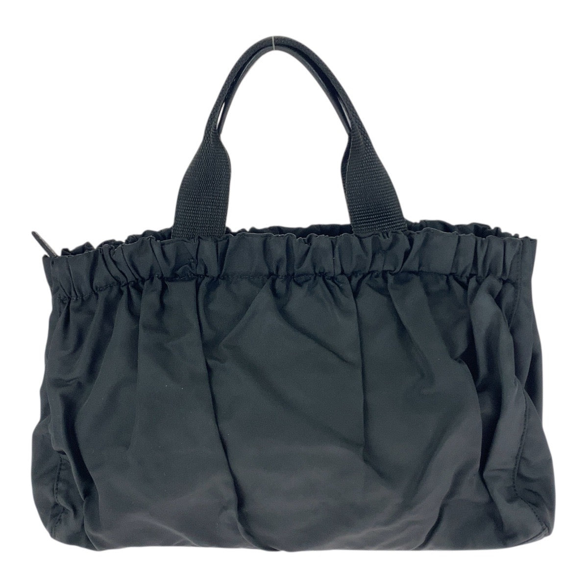 21926
PRADA プラダ テスート 三角ロゴプレート ブラック 黒 シルバー金具 ナイロン トートバッグ ハンドバッグ レディース ABP35