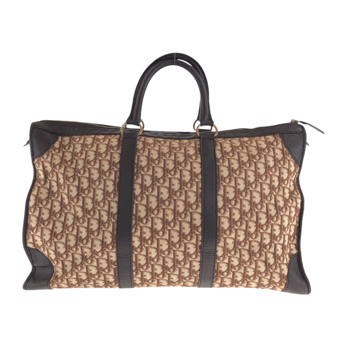 21927
Christian Dior クリスチャンディオール ヴィンテージ トロッター ブラウン キャンバス / レザー ハンドバッグ ミニボストンバッグ レディース AB42