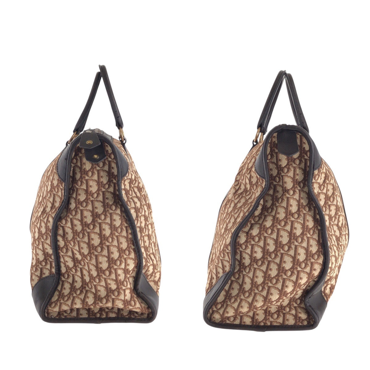 21927
Christian Dior クリスチャンディオール ヴィンテージ トロッター ブラウン キャンバス / レザー ハンドバッグ ミニボストンバッグ レディース AB42