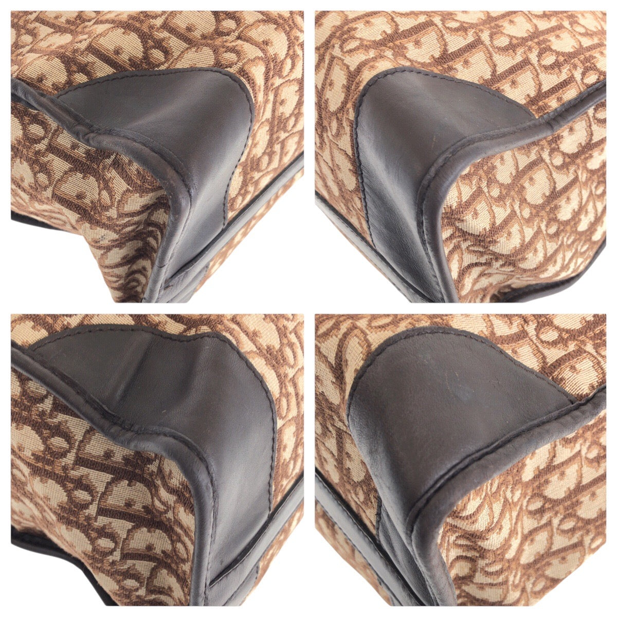 21927
Christian Dior クリスチャンディオール ヴィンテージ トロッター ブラウン キャンバス / レザー ハンドバッグ ミニボストンバッグ レディース AB42