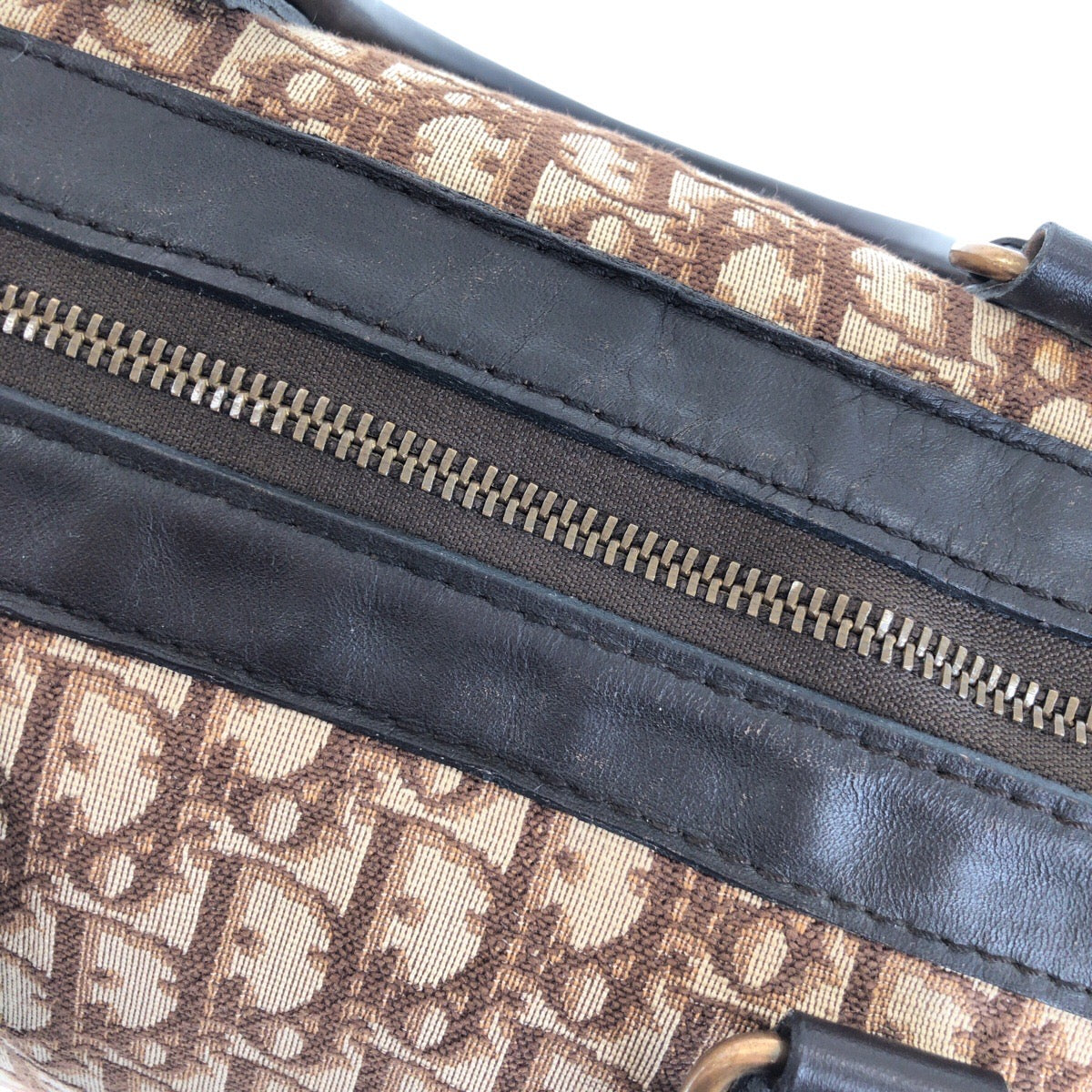 21927
Christian Dior クリスチャンディオール ヴィンテージ トロッター ブラウン キャンバス / レザー ハンドバッグ ミニボストンバッグ レディース AB42