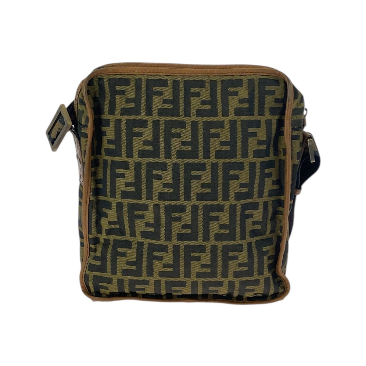 21929
FENDI フェンディ ズッカ ブラウン ベージュ ゴールド金具 ナイロン 7VA152 ショルダーバッグ ポシェット レディース ABP42