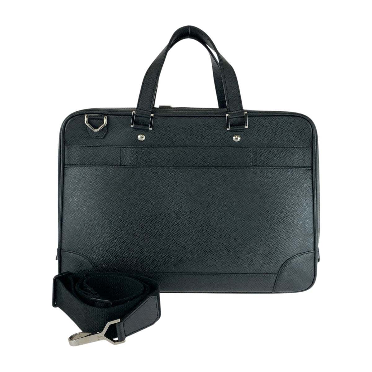 21930
LOUIS VUITTON ルイヴィトン タイガ アレクサンダー アルドワーズ ブラック 黒 シルバー金具 レザー M31162 ビジネスバッグ ブリーフケース メンズ AB48