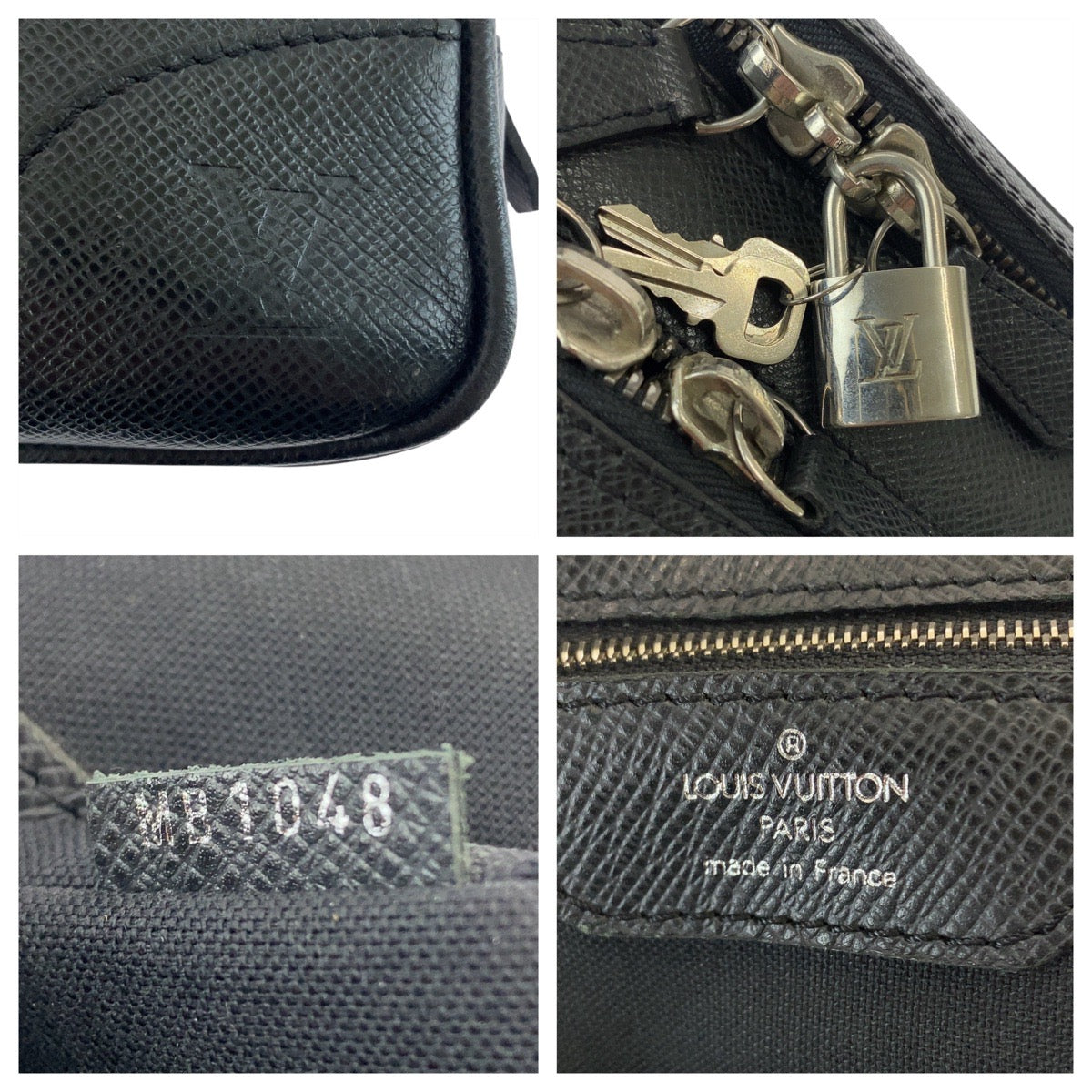 21930
LOUIS VUITTON ルイヴィトン タイガ アレクサンダー アルドワーズ ブラック 黒 シルバー金具 レザー M31162 ビジネスバッグ ブリーフケース メンズ AB48