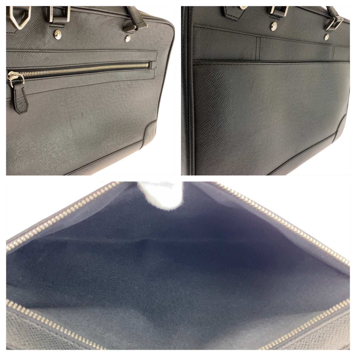 21930
LOUIS VUITTON ルイヴィトン タイガ アレクサンダー アルドワーズ ブラック 黒 シルバー金具 レザー M31162 ビジネスバッグ ブリーフケース メンズ AB48