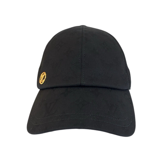 21931
LOUIS VUITTON ルイヴィトン マイン ブラック 黒 ゴールド金具 コットン M7929M キャップ 帽子 レディース A56