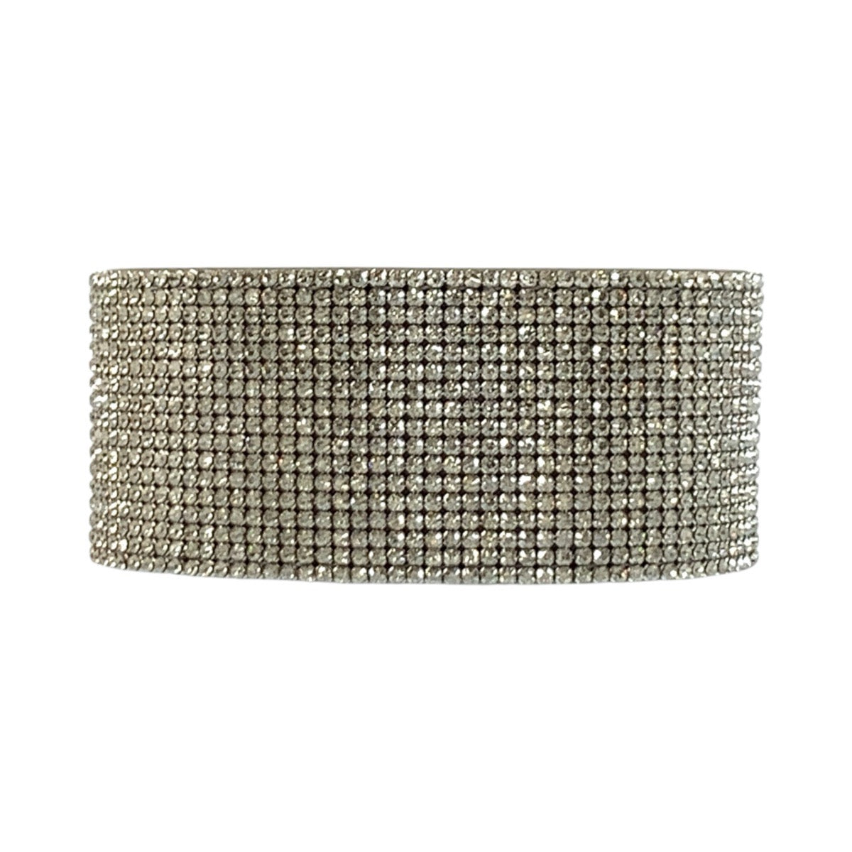 21933
LOUIS VUITTON ルイヴィトン 25SS マンシェット S ロックストラス シルバー ラインストーン / パラジウム M4216F ブレスレット バングル レディース A100