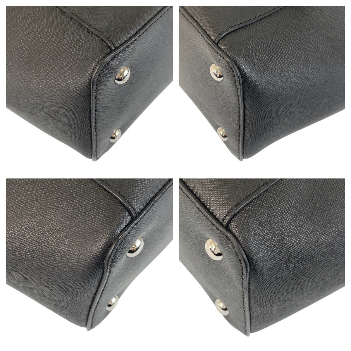 21936
Michael Kors マイケルコース ジェットセット ブラック 黒 シルバー金具 レザー 30F2STTT8L トートバッグ ショルダーバッグ レディース A8