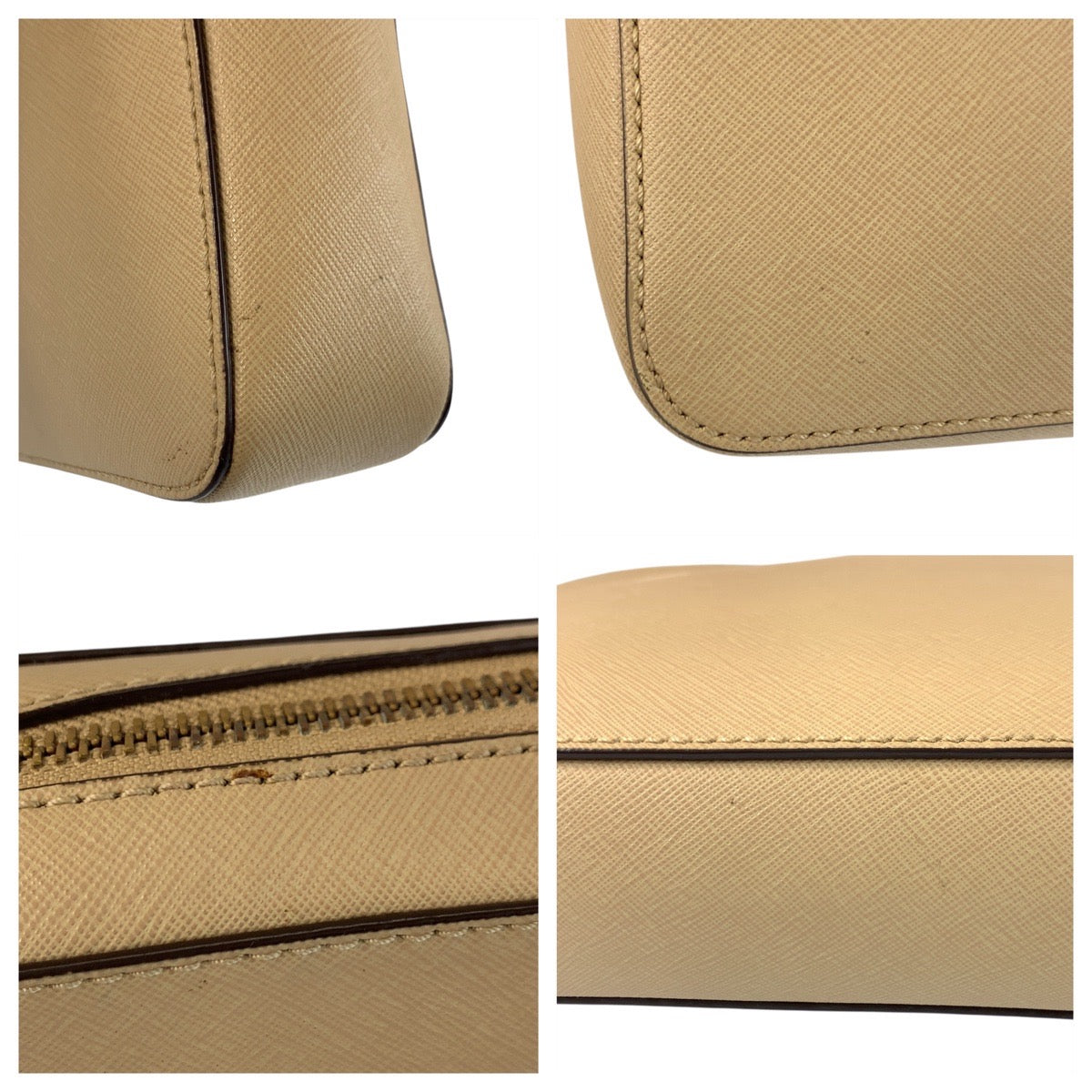 21938
Michael Kors マイケルコース ジェットセット ベージュ ゴールド金具 レザー 35T8GTTC9L ショルダーバッグ ポシェット レディース A8