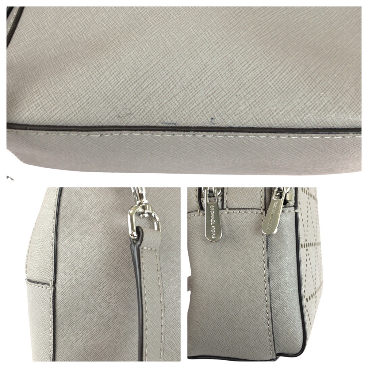 21939
Michael Kors マイケルコース グレー シルバー金具 レザー 35H7SAYB1T リュック・デイパック バックパック レディース ABP8