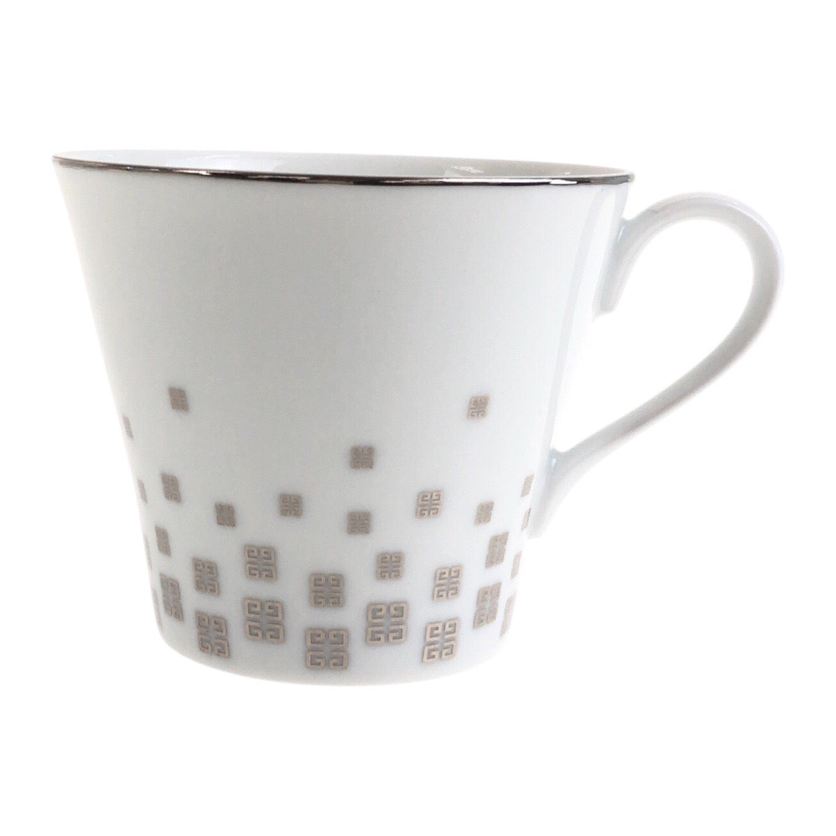 21949
Givenchy ジバンシー カップ ソーサー コーヒーセット ホワイト グレー 陶器 / ガラス 食器 食器セット レディース N