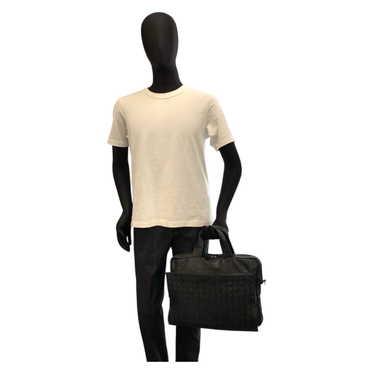 21955
BOTTEGAVENETA ボッテガヴェネタ マキシイントレチャート ブラック 黒 レザー BO8444117C ビジネスバッグ ブリーフケース ショルダーバッグ メンズ AB90