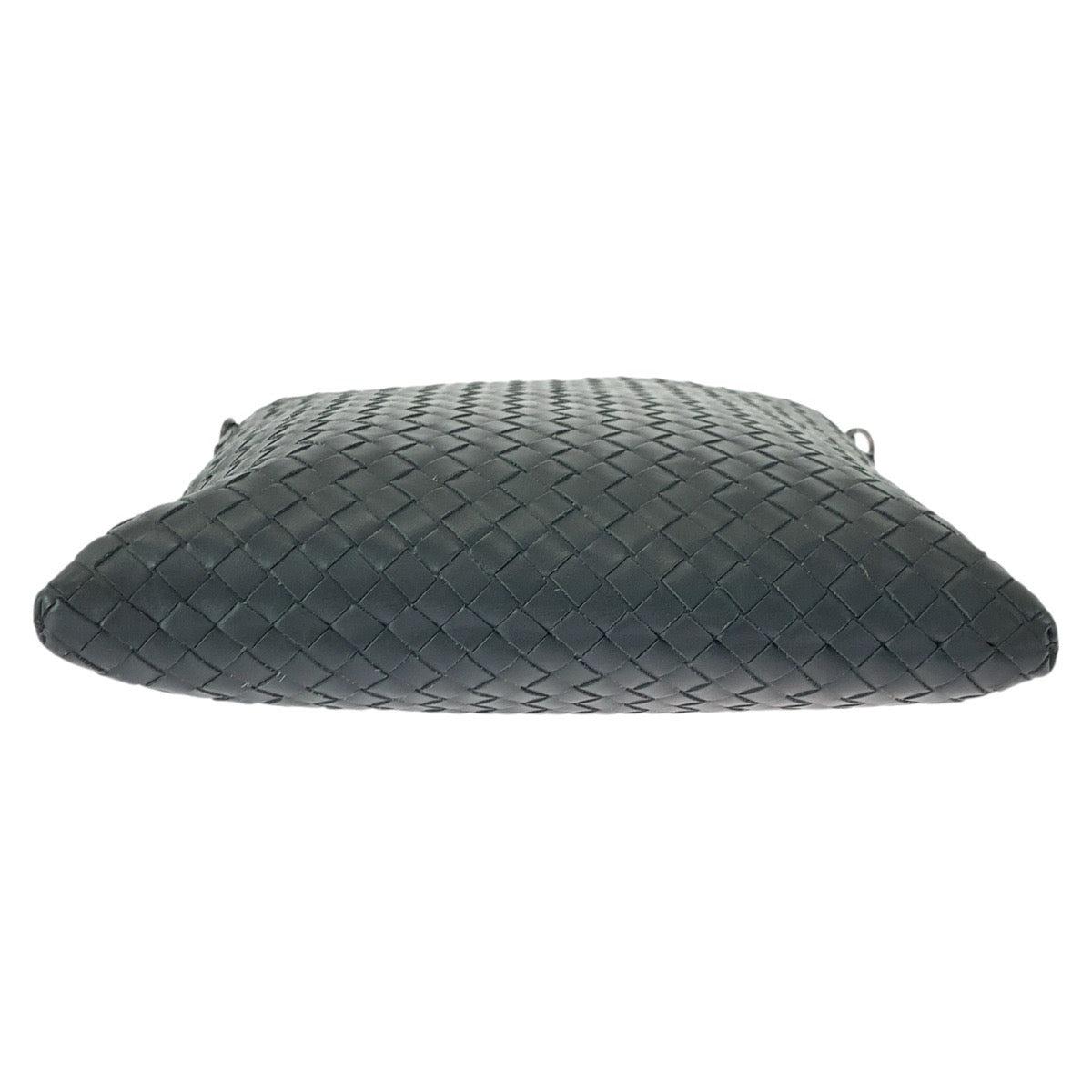 21956
BOTTEGAVENETA ボッテガヴェネタ イントレチャート チャコールグレー ガンメタ金具 レザー ショルダーバッグ ポシェット メンズ ABP80