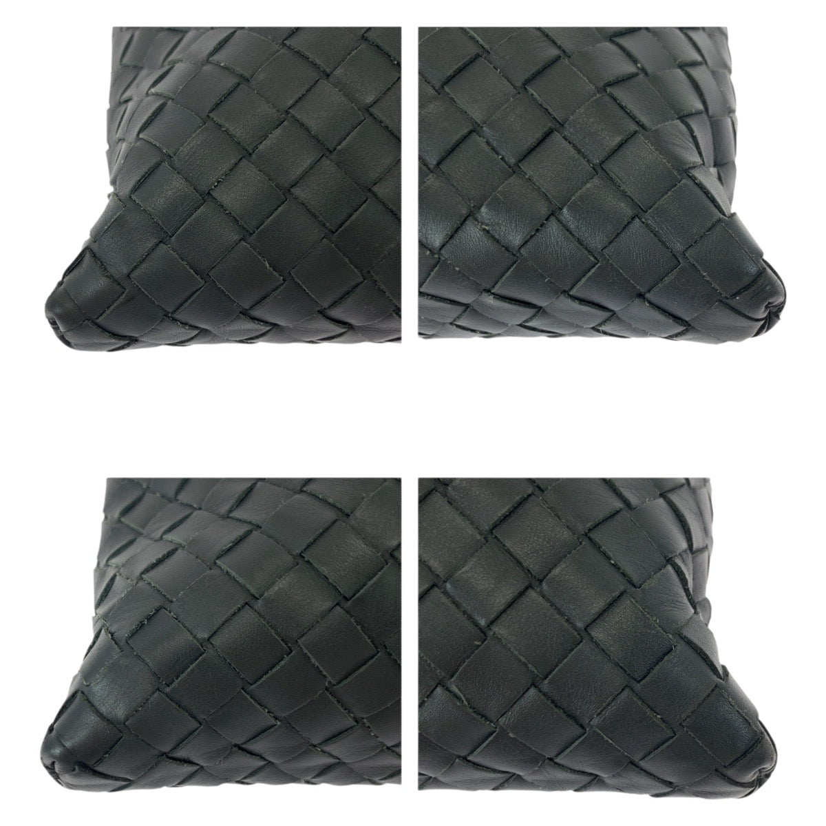 21956
BOTTEGAVENETA ボッテガヴェネタ イントレチャート チャコールグレー ガンメタ金具 レザー ショルダーバッグ ポシェット メンズ ABP80