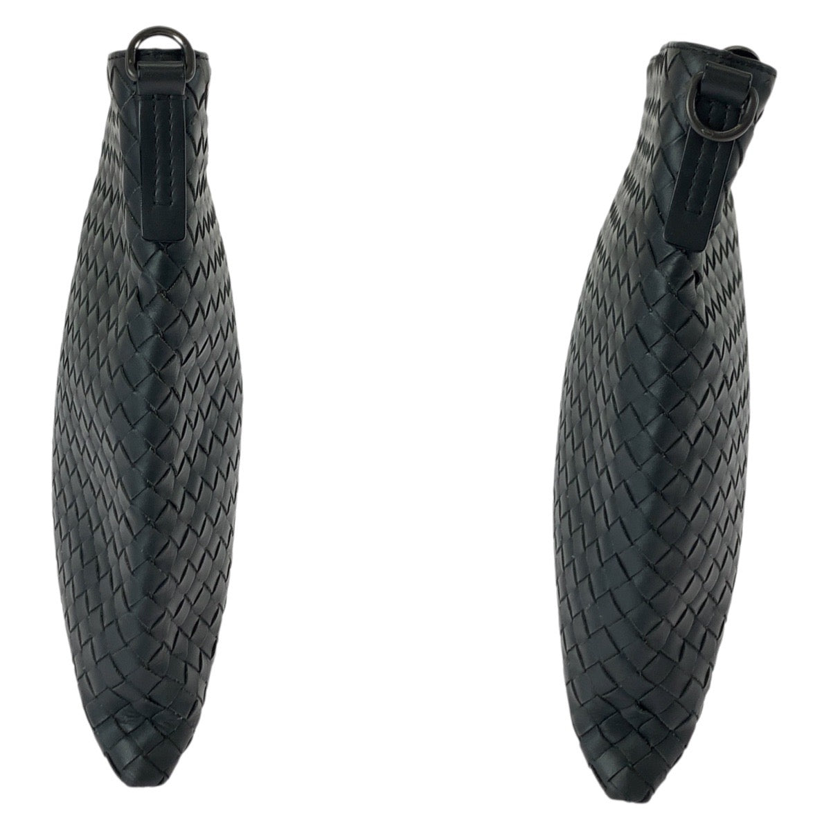 21956
BOTTEGAVENETA ボッテガヴェネタ イントレチャート チャコールグレー ガンメタ金具 レザー ショルダーバッグ ポシェット メンズ ABP80