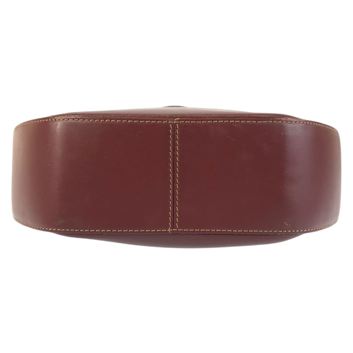 21963
CARTIER カルティエ マストライン ボルドー ゴールド金具 レザー ショルダーバッグ レディース AB26