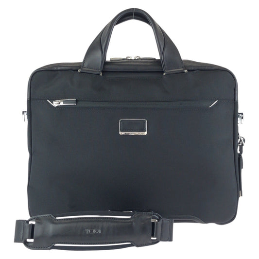 21965
TUMI トゥミ アリーヴェ 2way ブラック 黒 シルバー金具 ポリエステル / レザー 255002D2 ビジネスバッグ ブリーフケース ショルダーバッグ メンズ ABP28