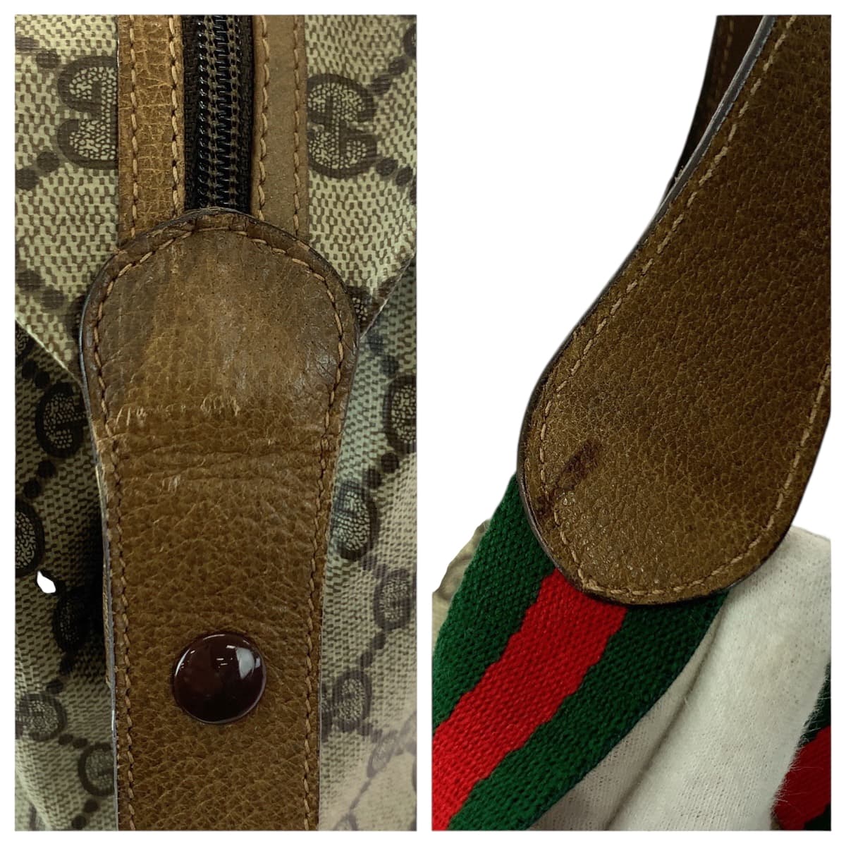 21966
GUCCI グッチ ヴィンテージ シェリーライン オールドグッチ ベージュ ブラウン GGスプリームキャンバス / レザー 89.19.012 ボストンバッグ トラベルバッグ ショルダーバッグ レディース ABP40