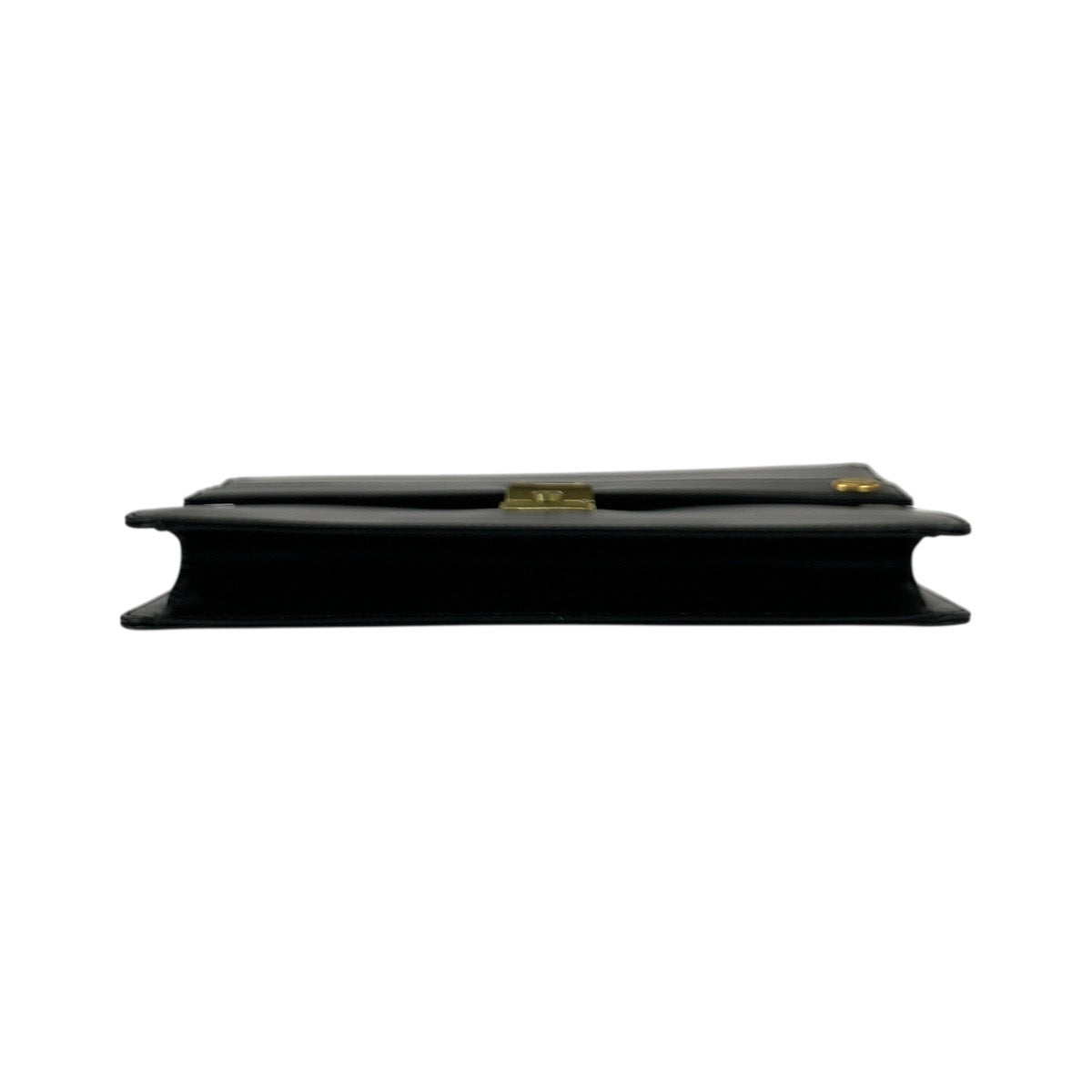 21968
Dunhill Oxford Black Gold Hardware Leather LD9290A Clutch Bag Second Bag Men's A14