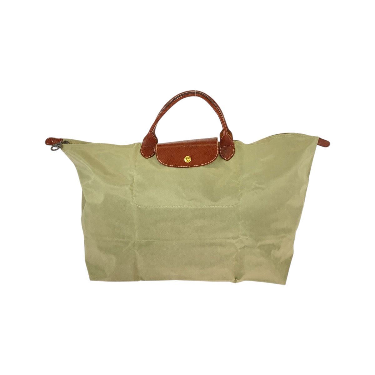 21972
Longchamp ロンシャン ル・プリアージュ ベージュ ブラウン ゴールド金具 ナイロン / レザー L1625089P71 トートバッグ ハンドバッグ レディース AB9