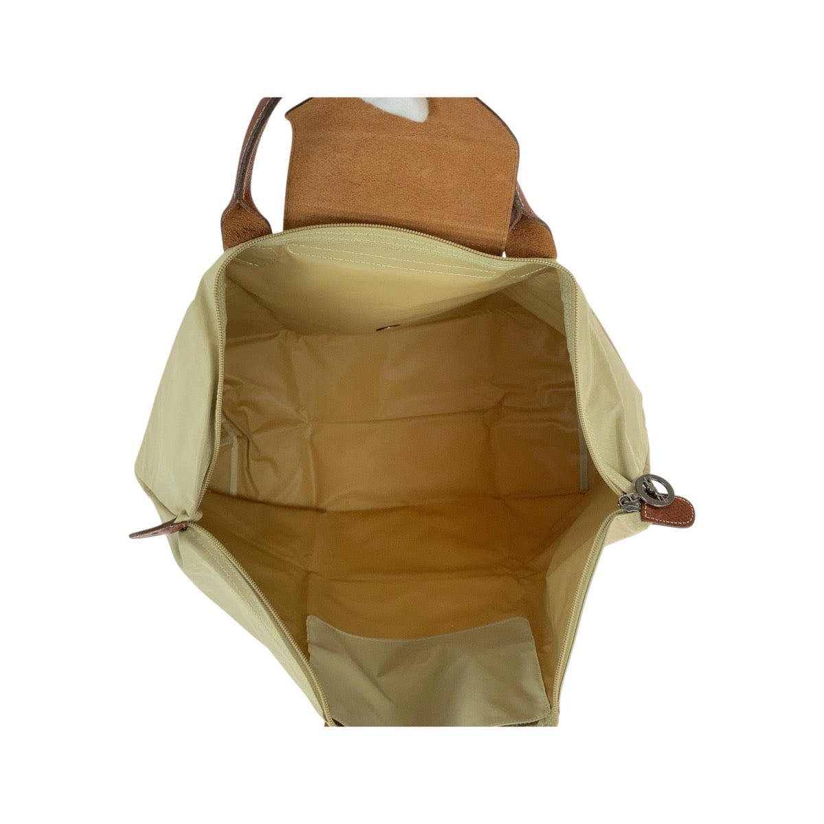 21972
Longchamp ロンシャン ル・プリアージュ ベージュ ブラウン ゴールド金具 ナイロン / レザー L1625089P71 トートバッグ ハンドバッグ レディース AB9
