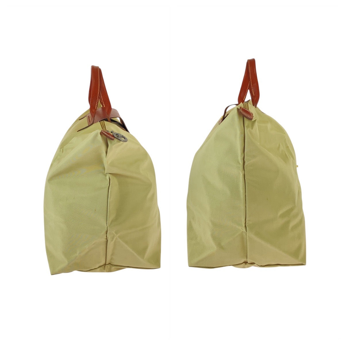 21972
Longchamp ロンシャン ル・プリアージュ ベージュ ブラウン ゴールド金具 ナイロン / レザー L1625089P71 トートバッグ ハンドバッグ レディース AB9