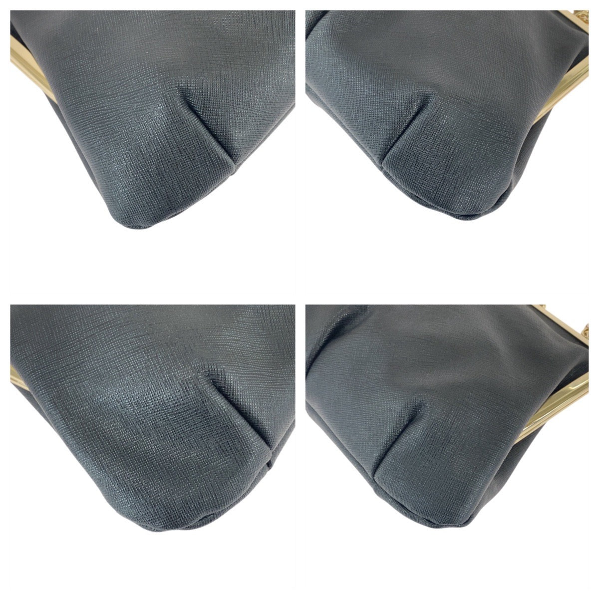 21973
Vivienne Westwood Granny Frame Purse Black Gold Hardware Leather Shoulder Bag Handbag 2way Ladies A16