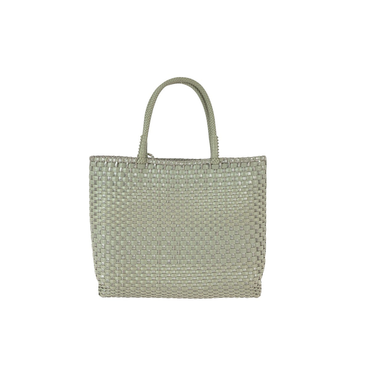 21974
ANTEPRIMA Intreccio Khaki Silver Silver Hardware Wire Tote Bag Handbag Ladies A14
