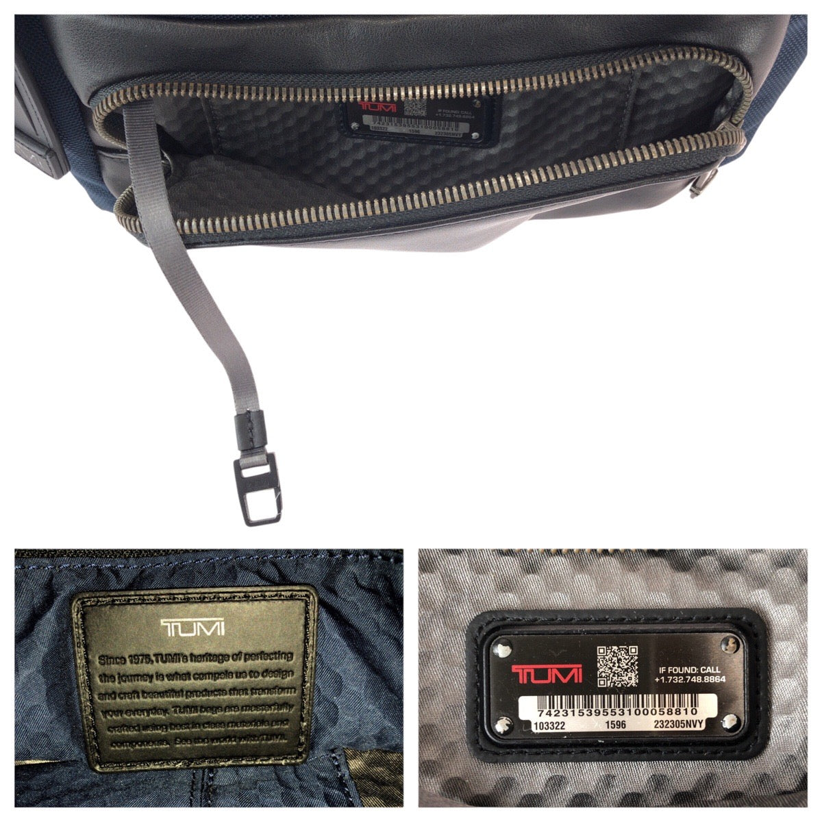 21975
TUMI Alpha Bravo Navy Black Nylon / Leather 232305NVY Shoulder Bag Messenger Bag Men's ABP15