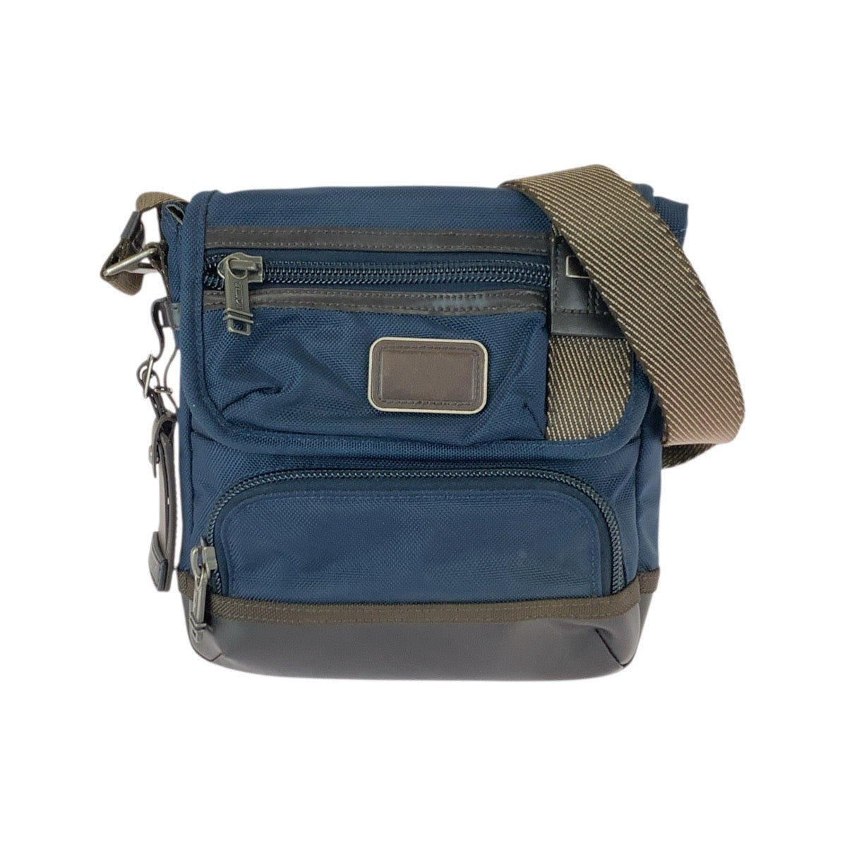 21976
TUMI Alpha Bravo Barstow Crossbody Navy Brown Silver Hardware Nylon / Leather 2223306NVY2 Shoulder Bag Pouch Men's ABP15