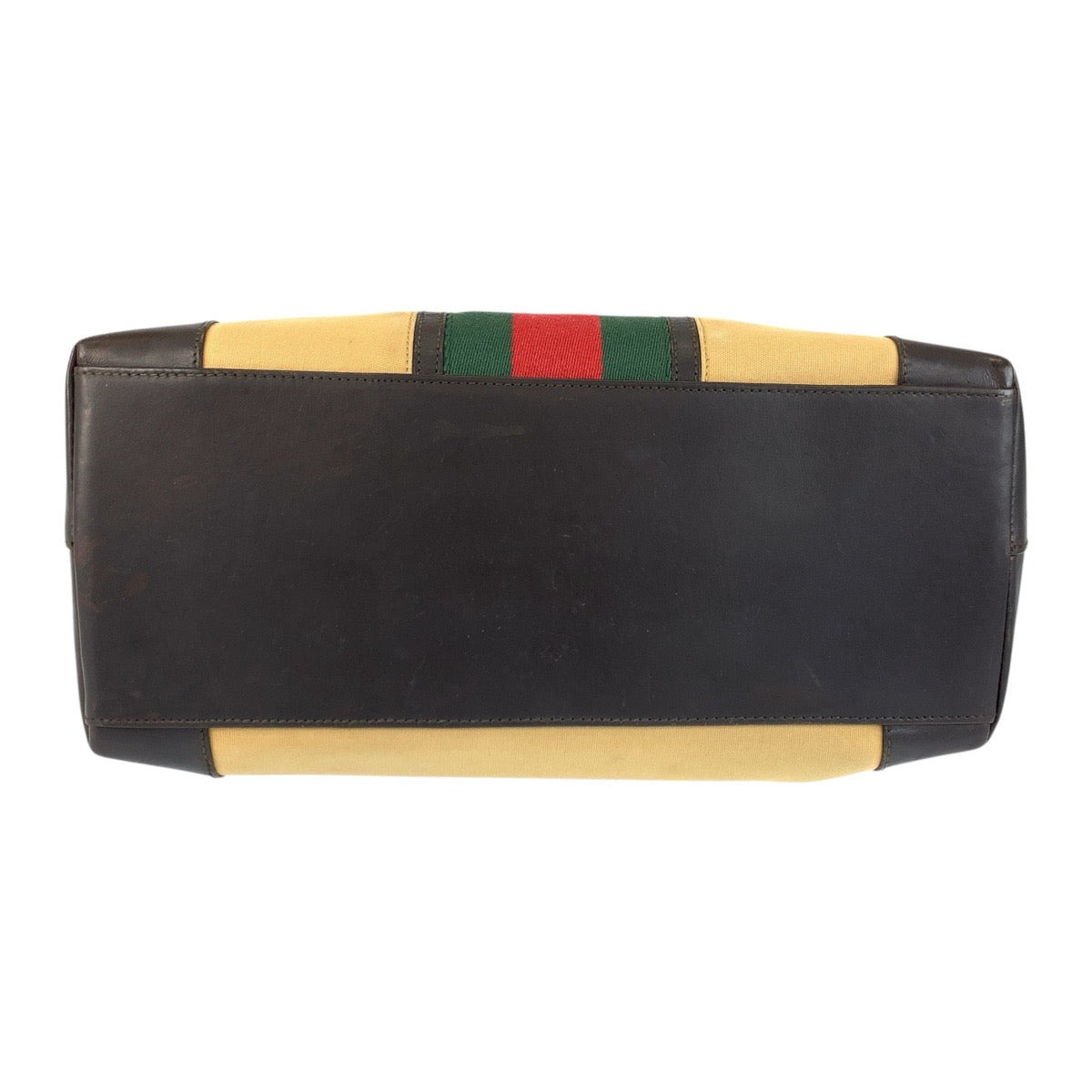 21977
GUCCI グッチ シェリーライン ベージュ ブラウン ゴールド金具 キャンバス / レザー 002 1121 トートバッグ ハンドバッグ レディース ABP30