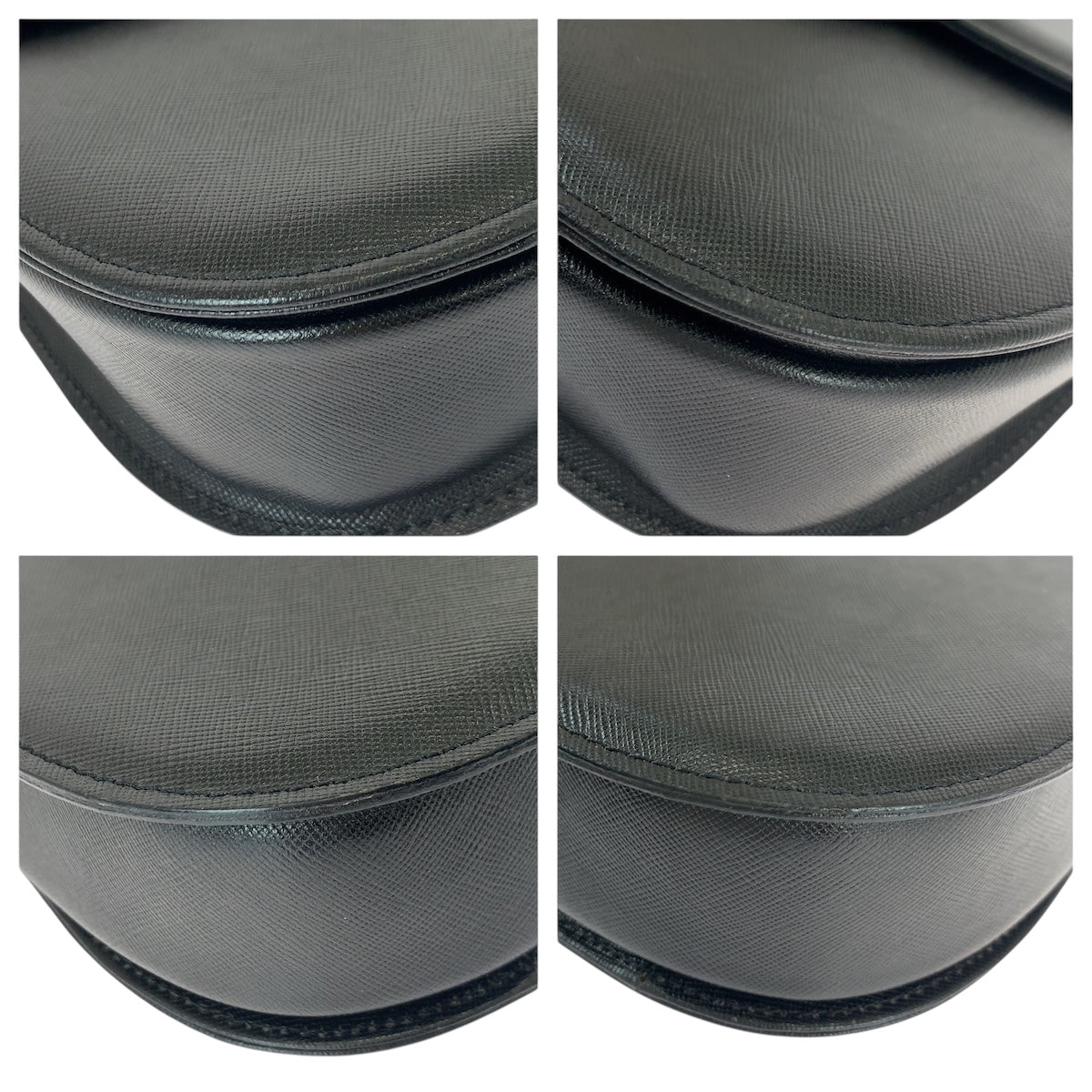 21978
YVES SAINT LAURENT イヴ サンローラン ヴィンテージ YSL ブラック 黒 レザー ショルダーバッグ レディース A42