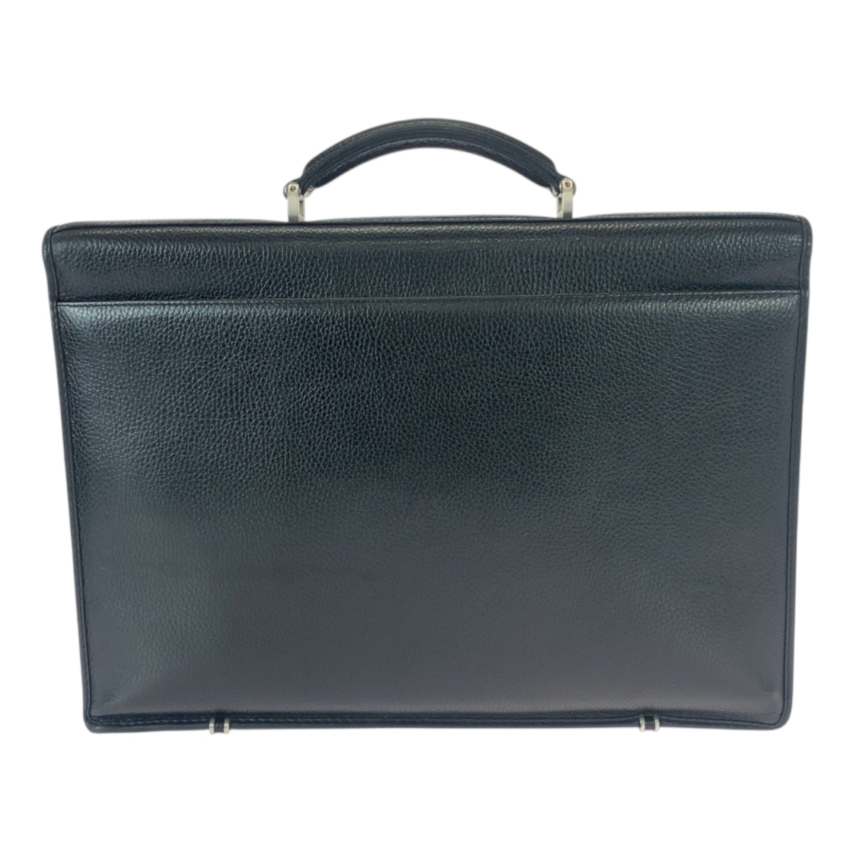 21983
VERSACE ヴェルサーチ ヴィンテージ メデューサ ブラック 黒 シルバー金具 レザー ビジネスバッグ ブリーフケース メンズ AB28