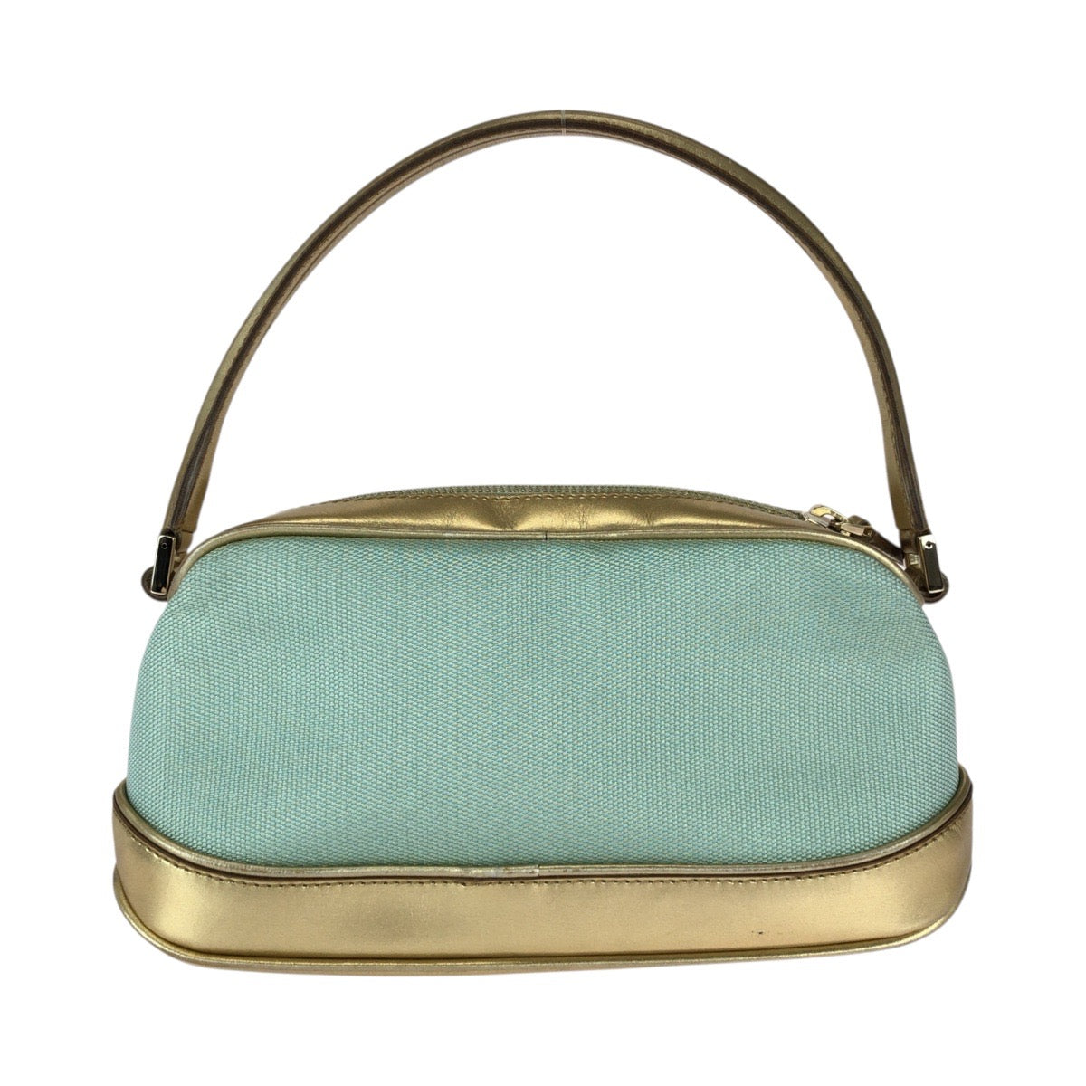 21987
GUCCI グッチ グリーン ゴールド キャンバス / レザー 039 1133 ハンドバッグ アクセサリーポーチ レディース A38