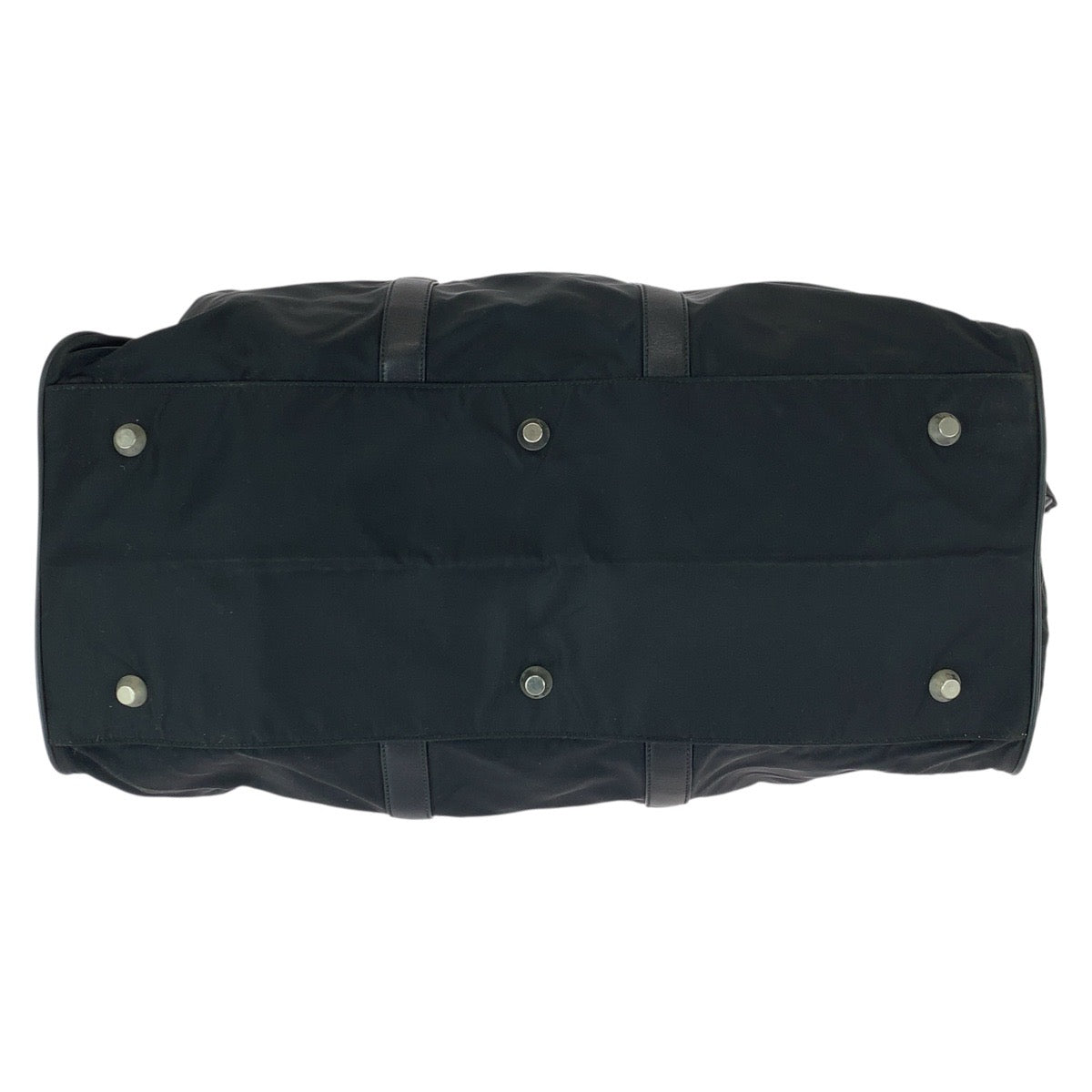 21989
PRADA プラダ テスート サフィアーノ ブラック 黒 シルバー金具 ナイロン / レザー ボストンバッグ 旅行バッグ 男女兼用 メンズ ABP44