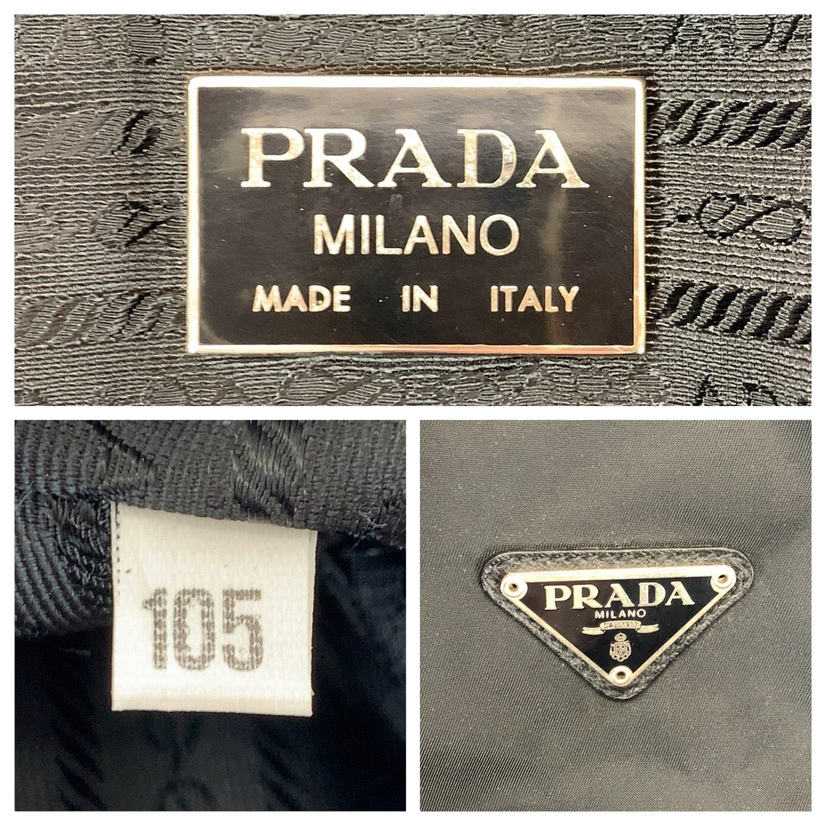 21989
PRADA プラダ テスート サフィアーノ ブラック 黒 シルバー金具 ナイロン / レザー ボストンバッグ 旅行バッグ 男女兼用 メンズ ABP44