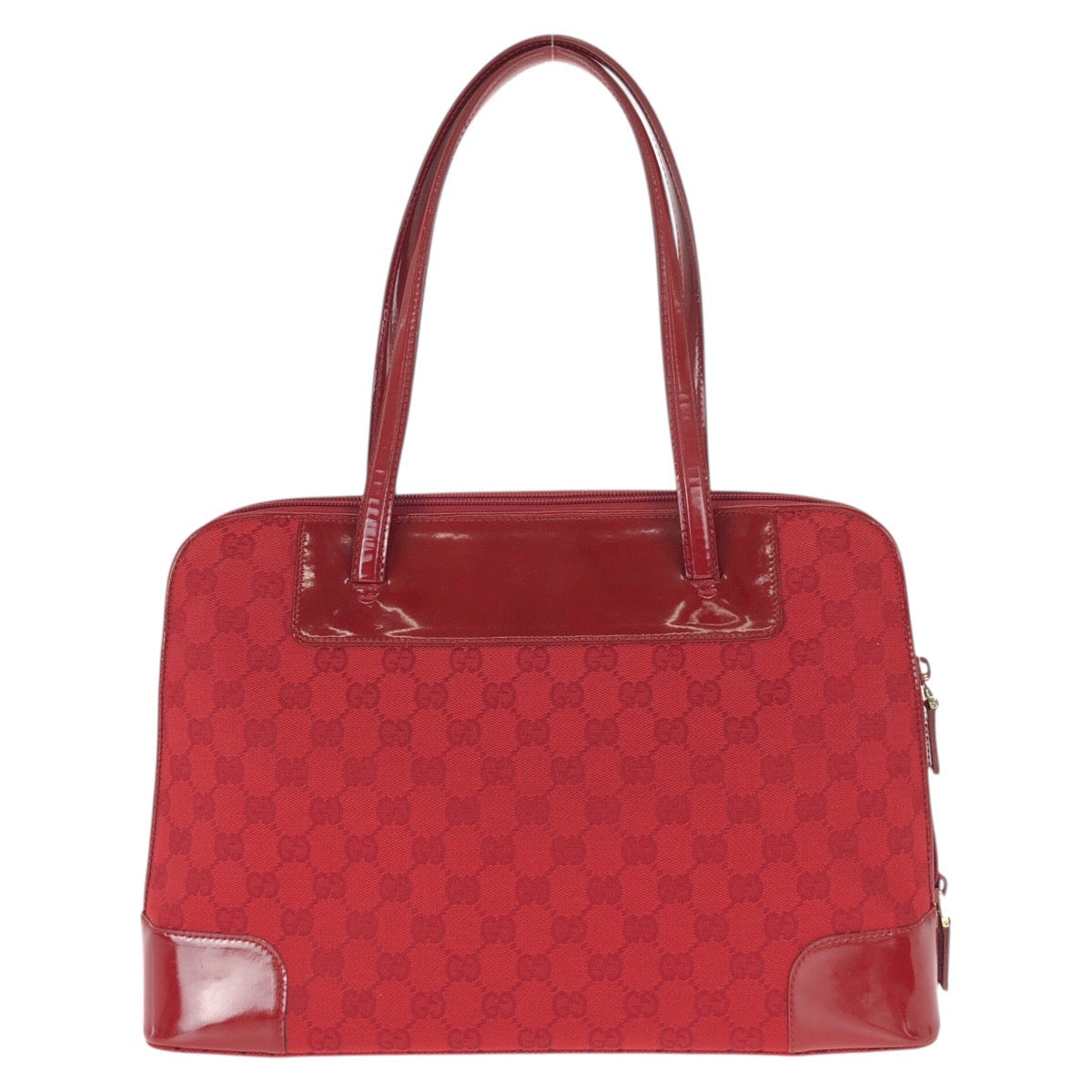 21990
GUCCI グッチ レッド ゴールド金具 GGキャンバス / エナメル 002 1122 トートバッグ ショルダーバッグ レディース ABP44