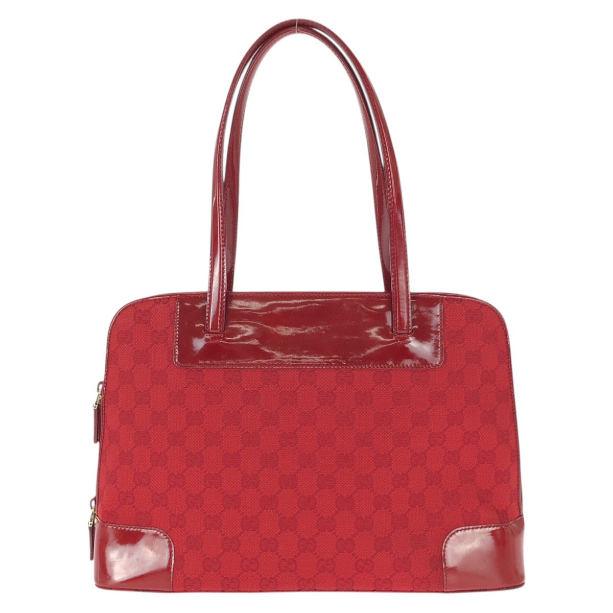 21990
GUCCI グッチ レッド ゴールド金具 GGキャンバス / エナメル 002 1122 トートバッグ ショルダーバッグ レディース ABP44