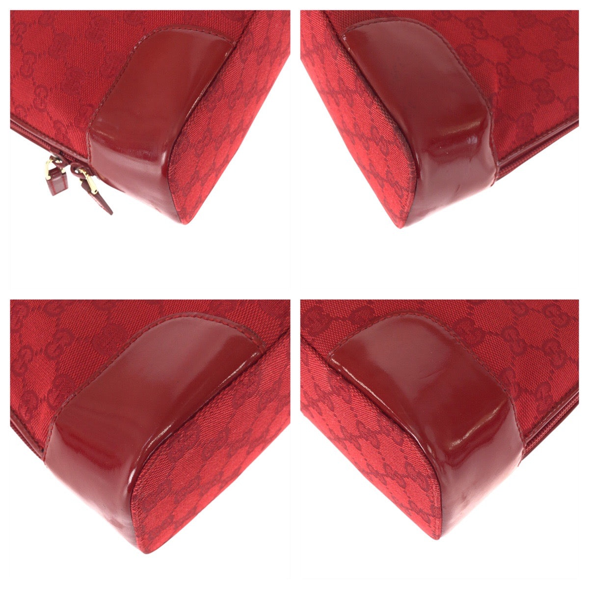 21990
GUCCI グッチ レッド ゴールド金具 GGキャンバス / エナメル 002 1122 トートバッグ ショルダーバッグ レディース ABP44