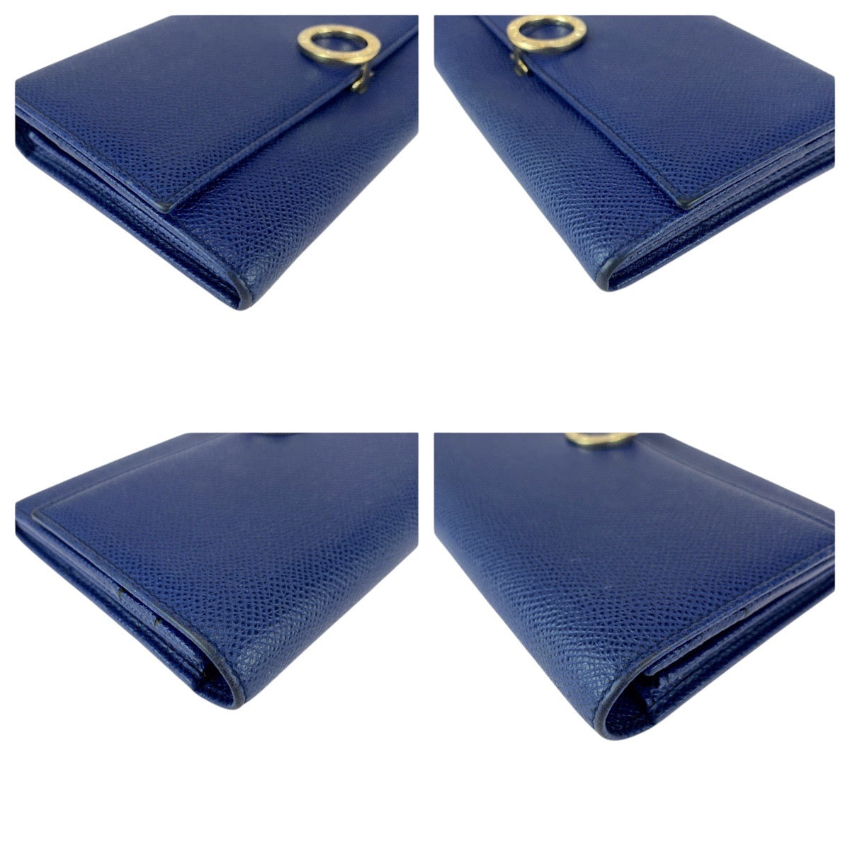 21991
BVLGARI ブルガリ ビーゼロ ロゴプレート ブルー ピンク シルバー金具 レザー 長財布 ロングウォレット レディース AB15