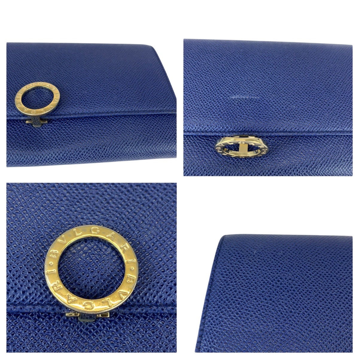 21991
BVLGARI ブルガリ ビーゼロ ロゴプレート ブルー ピンク シルバー金具 レザー 長財布 ロングウォレット レディース AB15