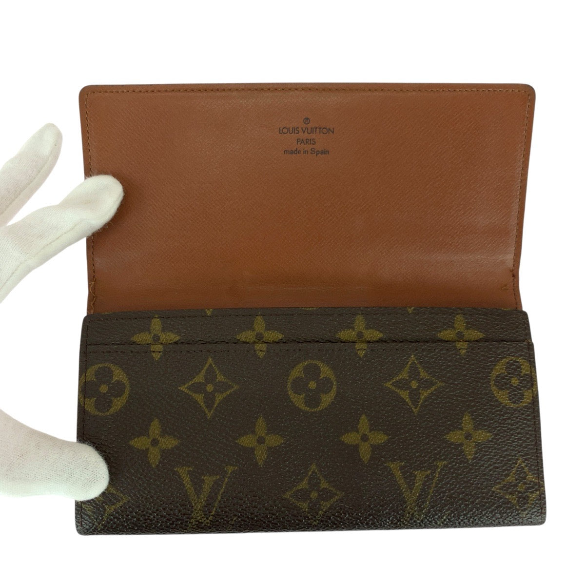 21992
LOUIS VUITTON ルイヴィトン モノグラム ポルトカルトクレディ ブラウン PVC M61818 長財布 ロングウォレット レディース B8