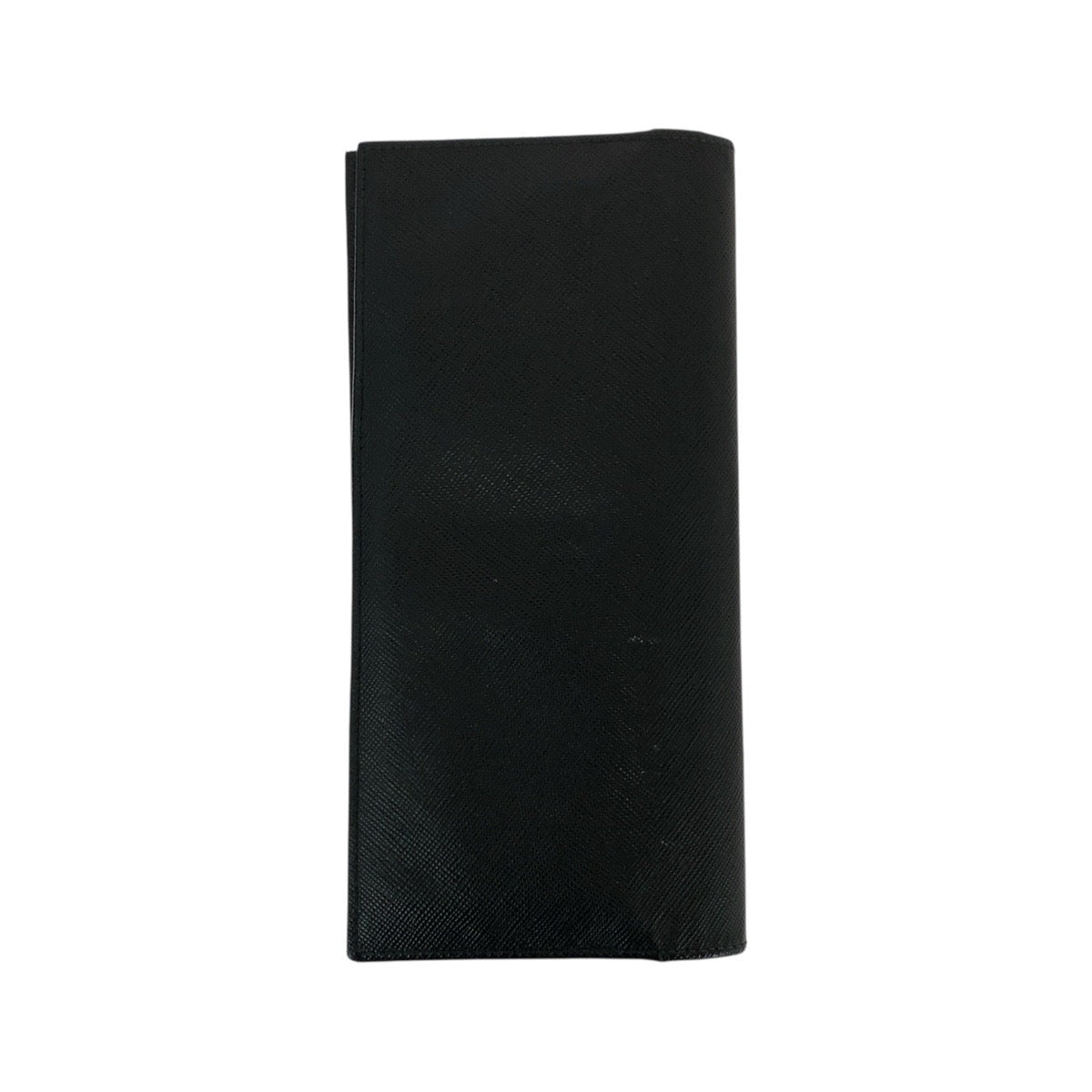 21993
PRADA プラダ サフィアーノ ブラック 黒 シルバー金具 レザー 長財布 ロングウォレット メンズ ABP22