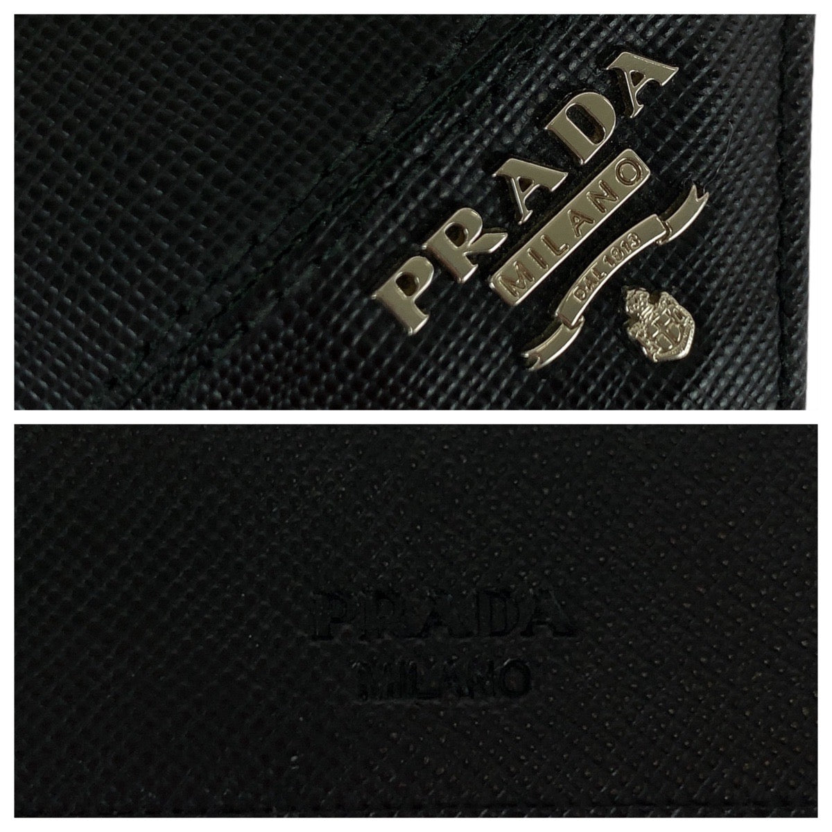 21993
PRADA プラダ サフィアーノ ブラック 黒 シルバー金具 レザー 長財布 ロングウォレット メンズ ABP22