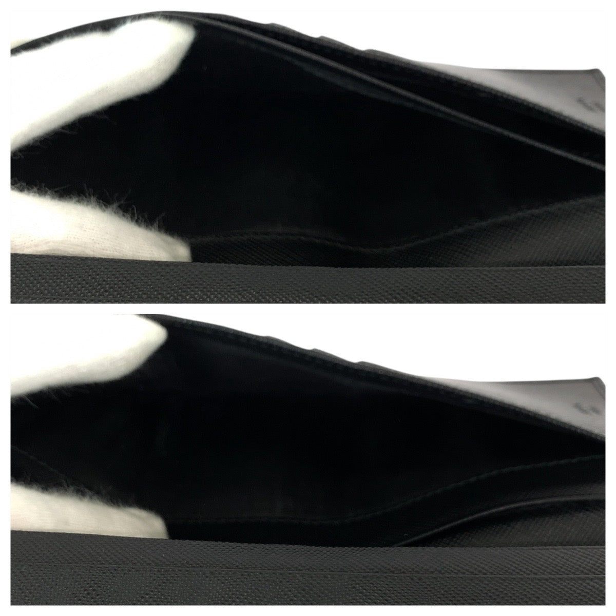 21993
PRADA プラダ サフィアーノ ブラック 黒 シルバー金具 レザー 長財布 ロングウォレット メンズ ABP22