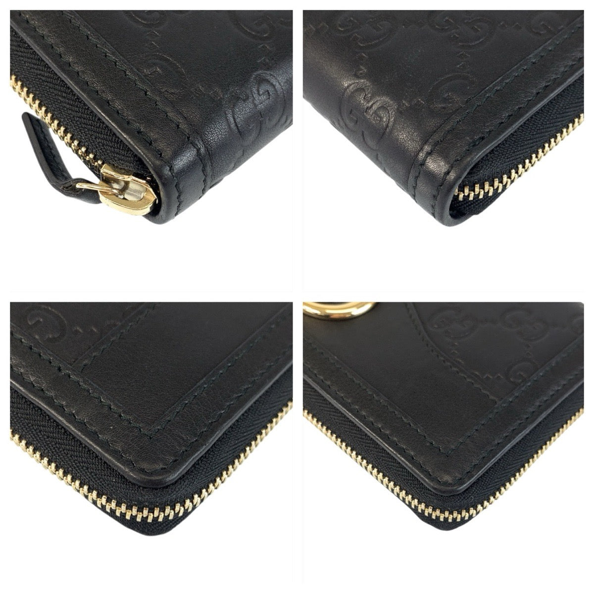 21994
GUCCI グッチ グッチシマ インターロッキング ブラック 黒 ゴールド金具 レザー 291132 長財布 ロングウォレット レディース ABP28
