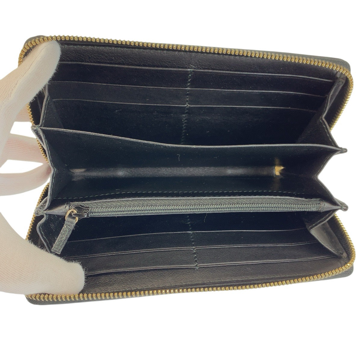 21994
GUCCI グッチ グッチシマ インターロッキング ブラック 黒 ゴールド金具 レザー 291132 長財布 ロングウォレット レディース ABP28