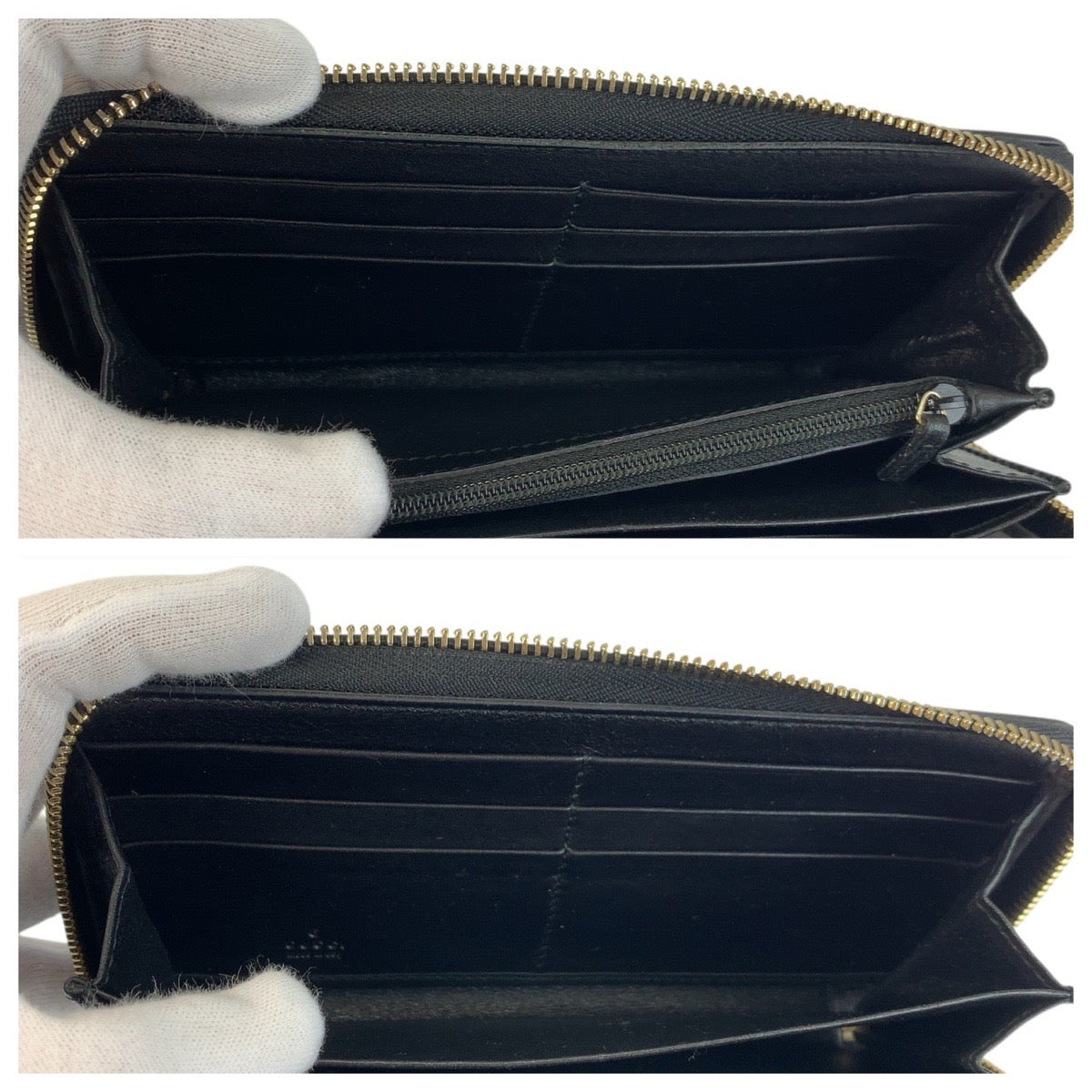 21994
GUCCI グッチ グッチシマ インターロッキング ブラック 黒 ゴールド金具 レザー 291132 長財布 ロングウォレット レディース ABP28