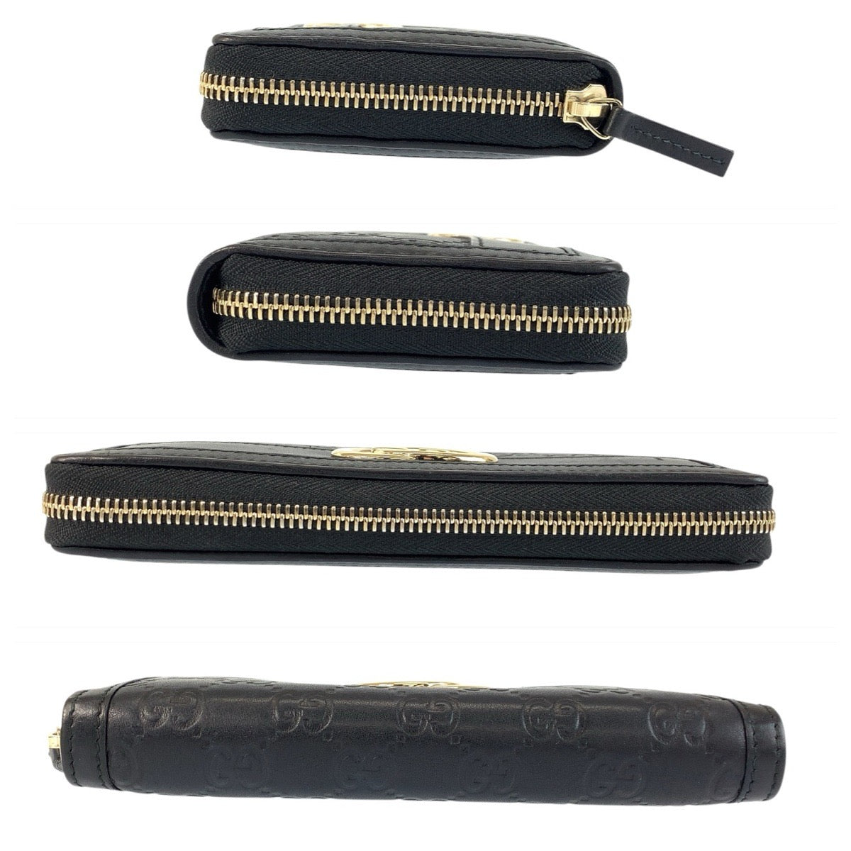 21994
GUCCI グッチ グッチシマ インターロッキング ブラック 黒 ゴールド金具 レザー 291132 長財布 ロングウォレット レディース ABP28